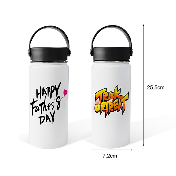 Sublimation 550ml Wide Mouth Water Bottle with Plastic Portable Lid 
