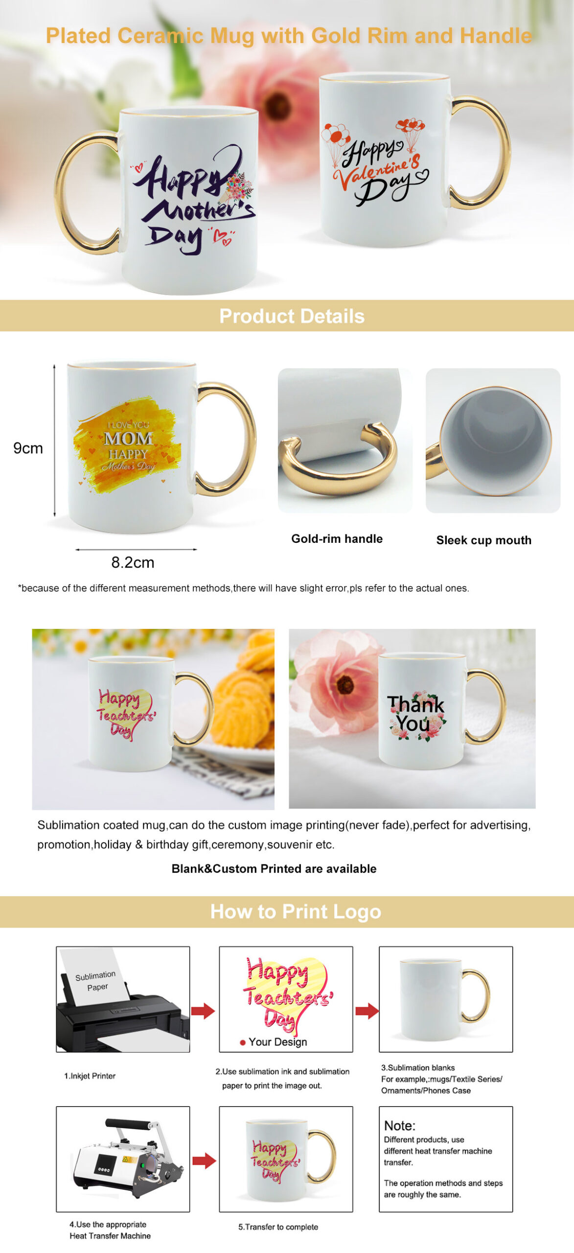 Sublimation 11oz Ceramic mug (2)-10 sublimation ceramic coffee mug blanks