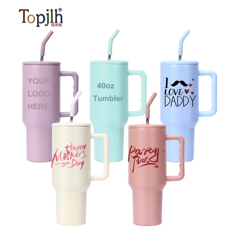 sublimation 40oz tumbler with handle