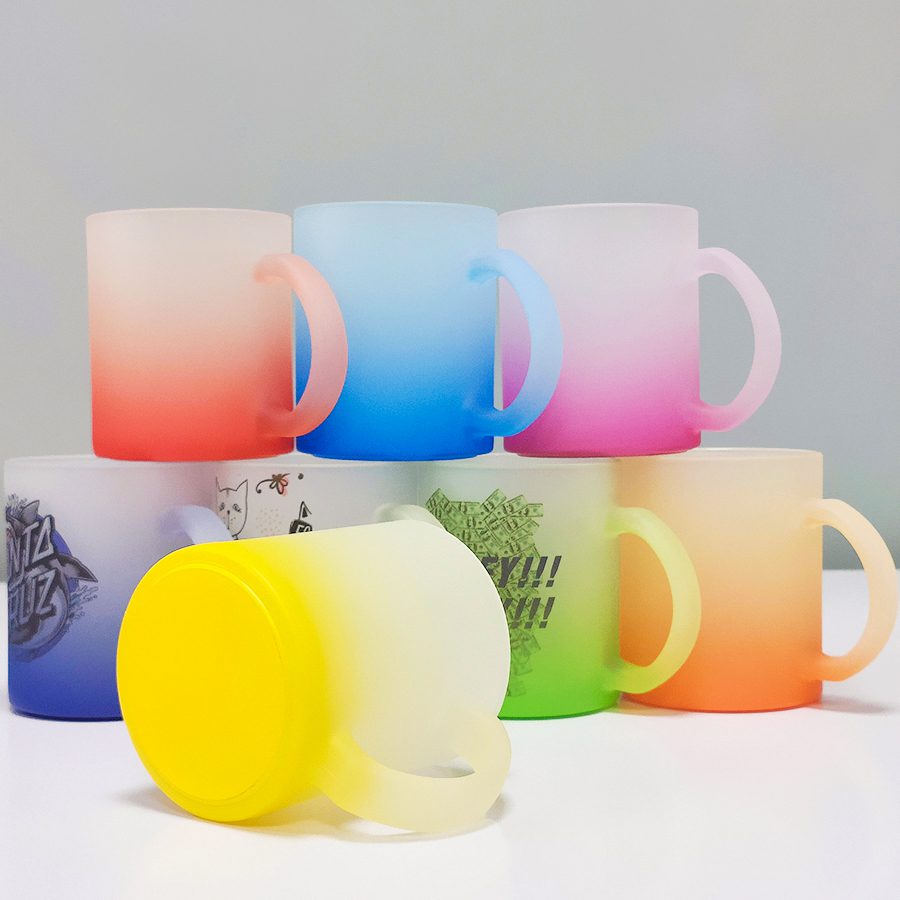 Custom Photo 11oz Frosted Glass Mug