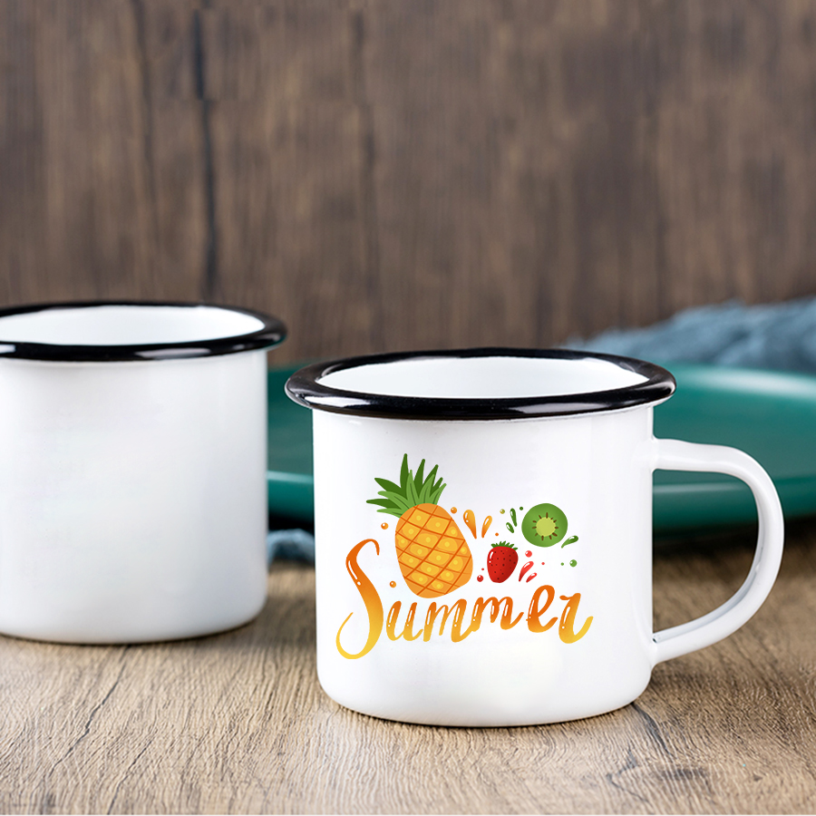 12oz sublimation enamel mug