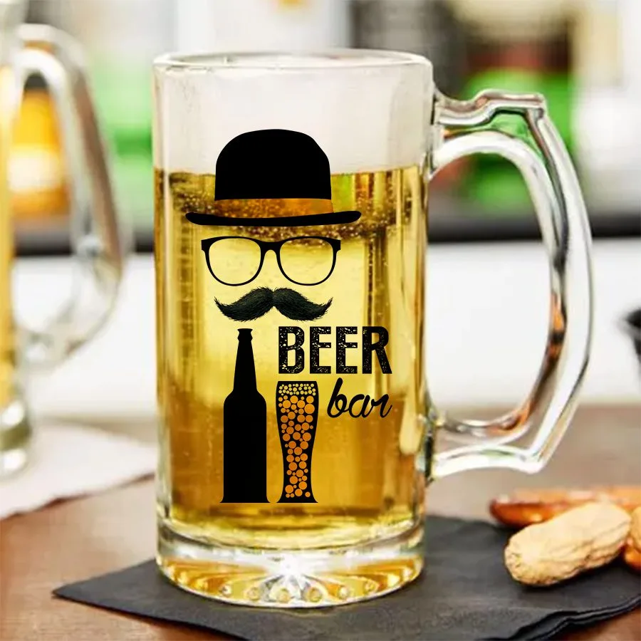 sublimation 16oz Clear Glass beer Mug