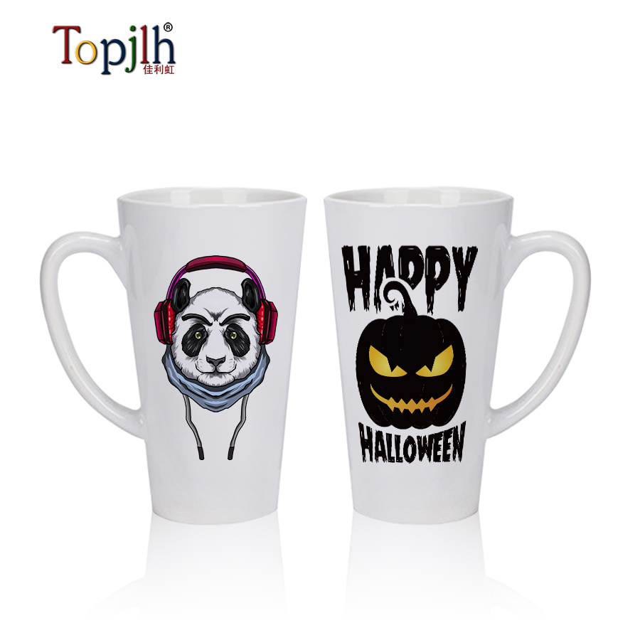 sublimation 17oz White Cone Mug (14)