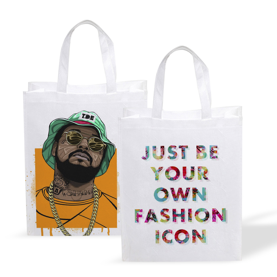 Custom Dye-Sublimation Eco-Friendly Non-Woven Shopping Bags