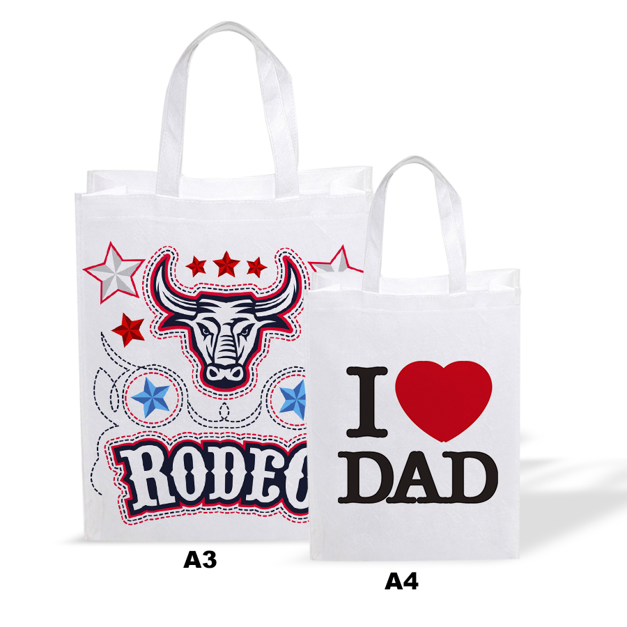 Custom Dye-Sublimation Eco-Friendly Non-Woven Shopping Bags