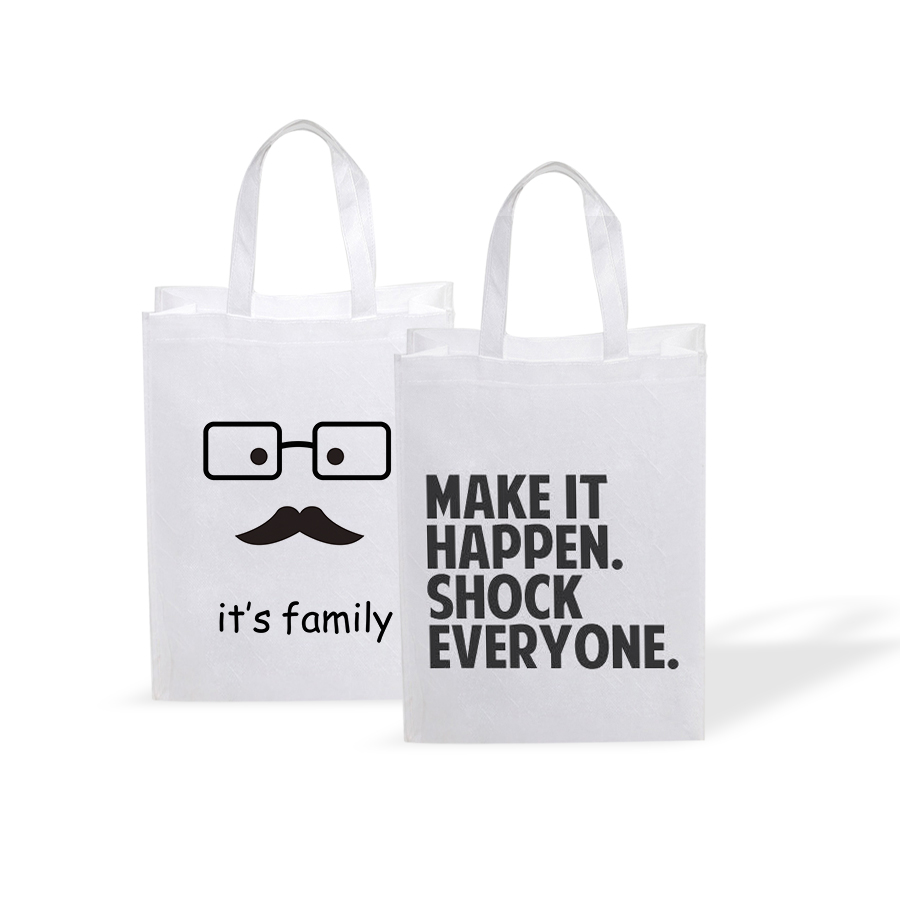 Custom Dye-Sublimation Eco-Friendly Non-Woven Shopping Bags