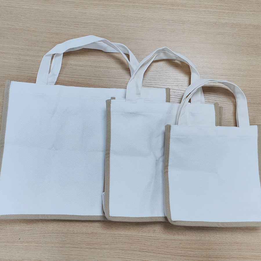 Custom Sublimation Printed Cotton Linen Tote Bags