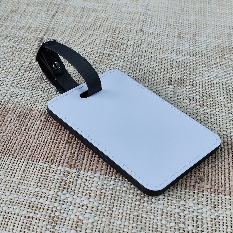 Sublimation PU Leather Luggage Tag Set with Straps - Image 11
