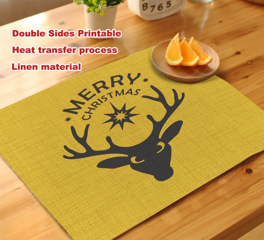 Custom Photo Printed Linen Placemats