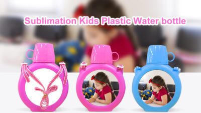 sublimation kids plastic water bottle
