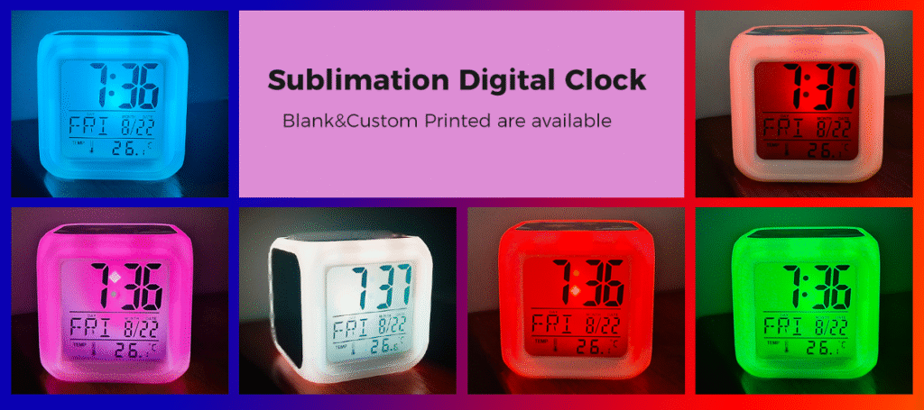 sublimaion digital clock