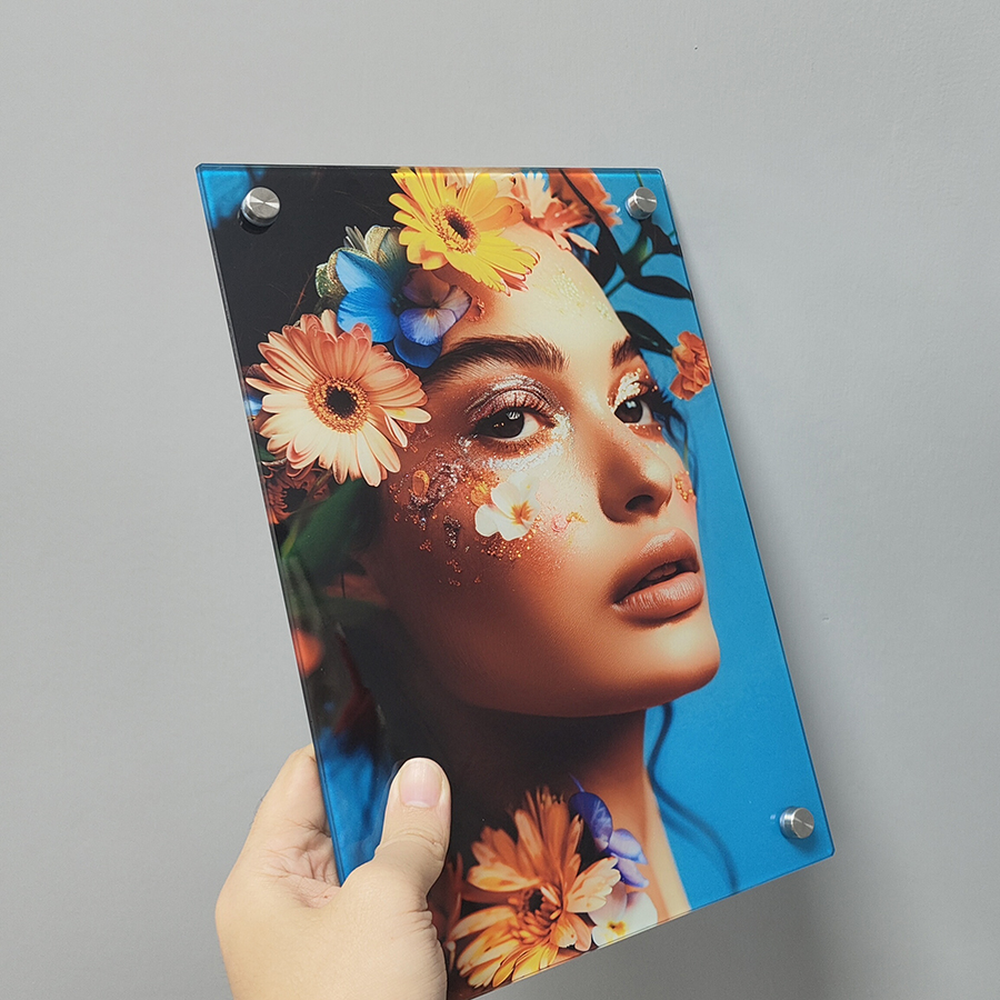 sublimation glass wall photo panel