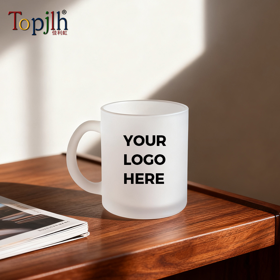 11oz sublimation frosted glass mug