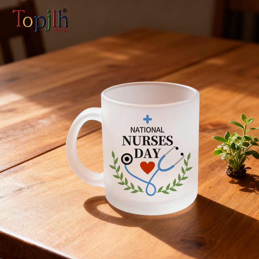 Custom 11oz Sublimation Glass Coffee Mug