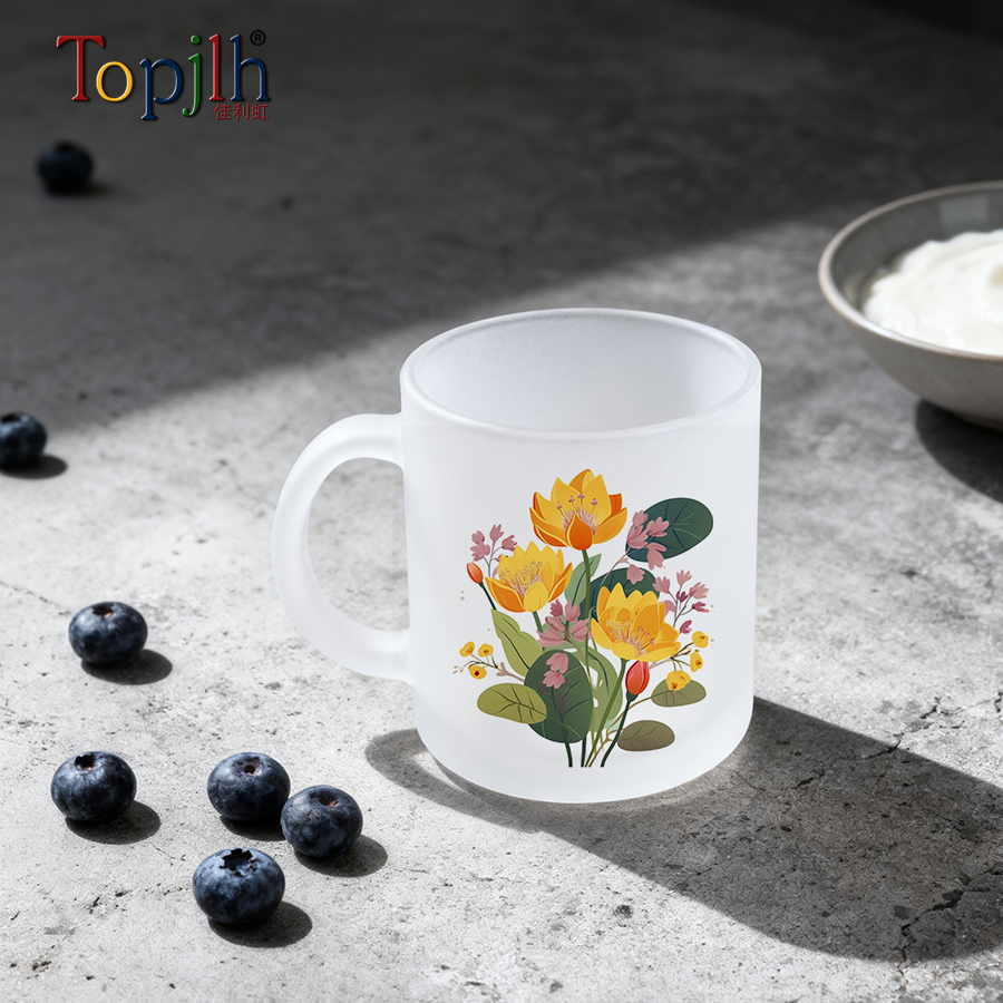 Custom 11oz Sublimation Glass Coffee Mug