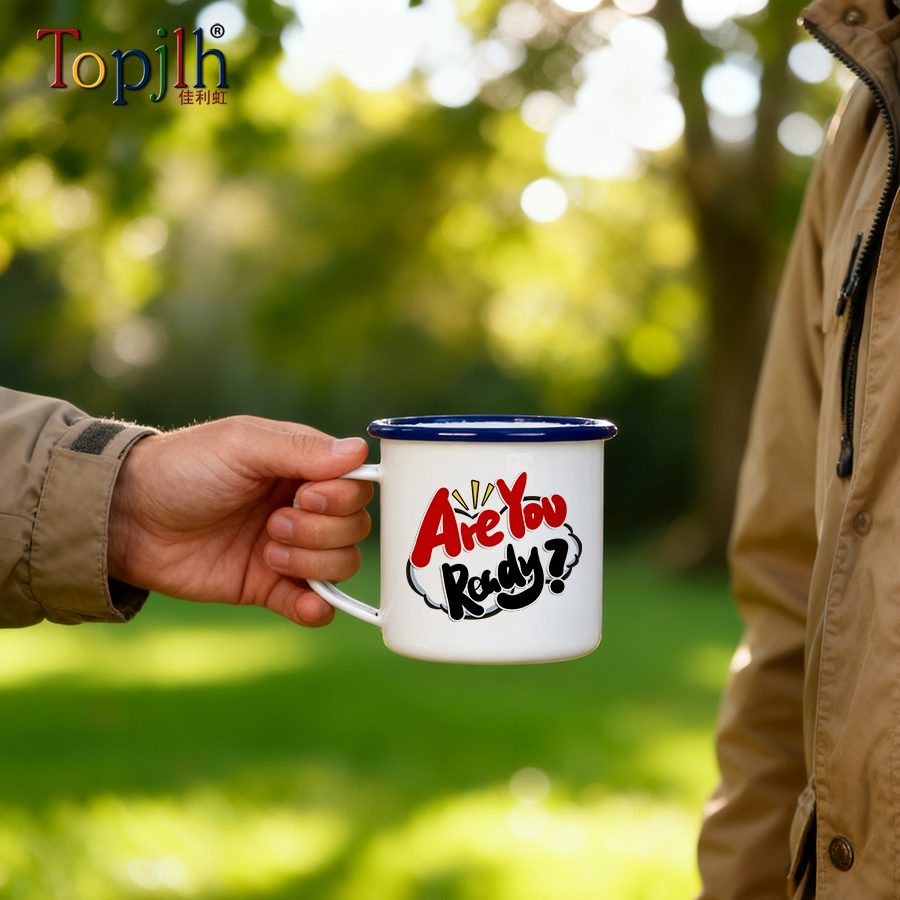 Promotional custom enamel mugs