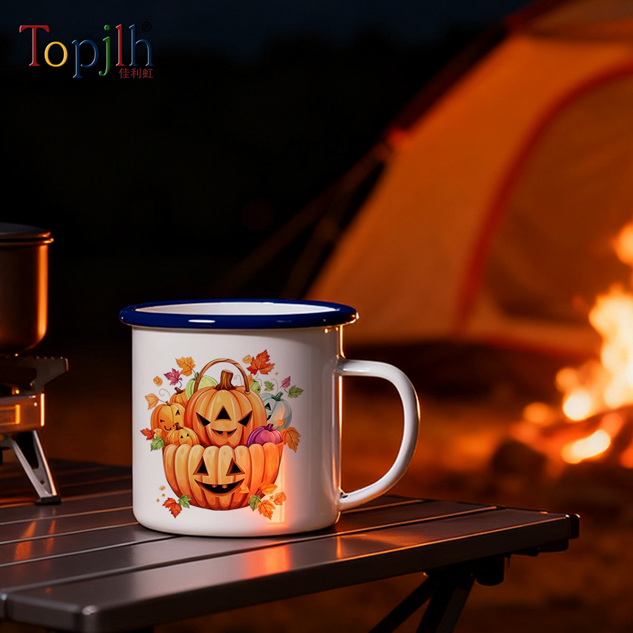 White enamel mugs for sublimation