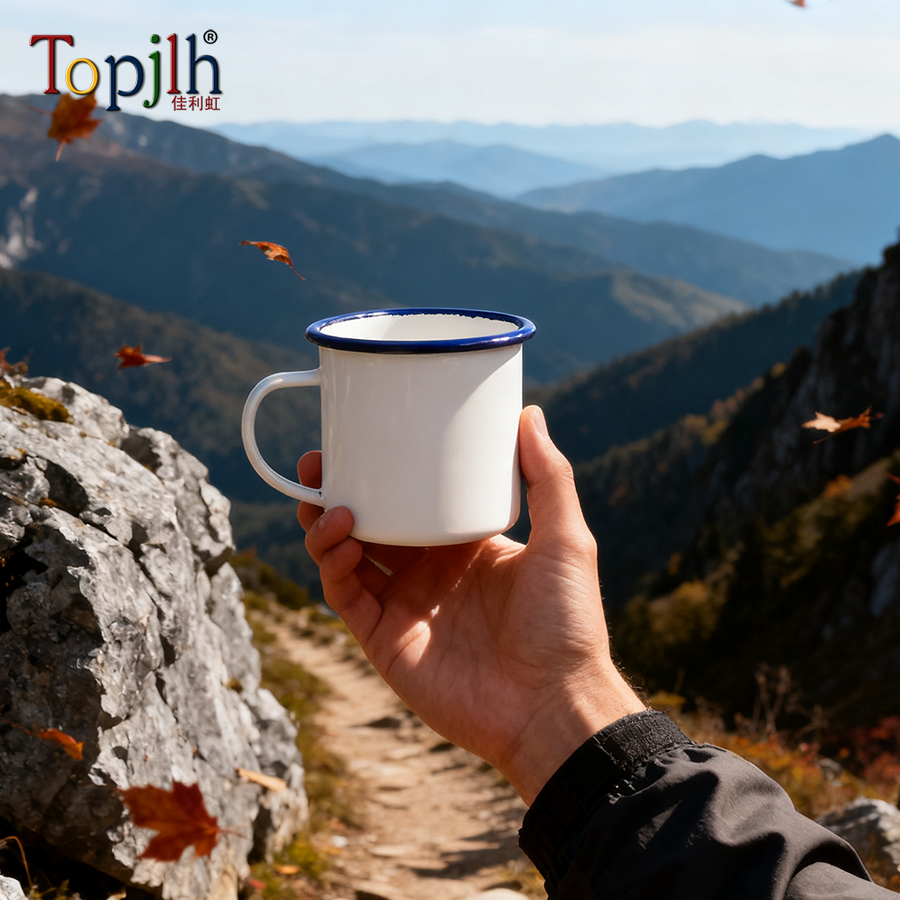 Promotional custom enamel mugs