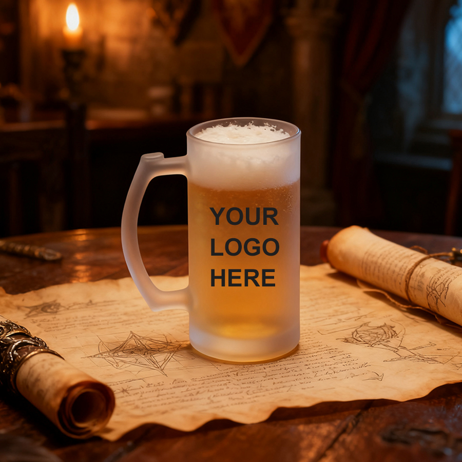 sublimation 16oz Glass Beer mug