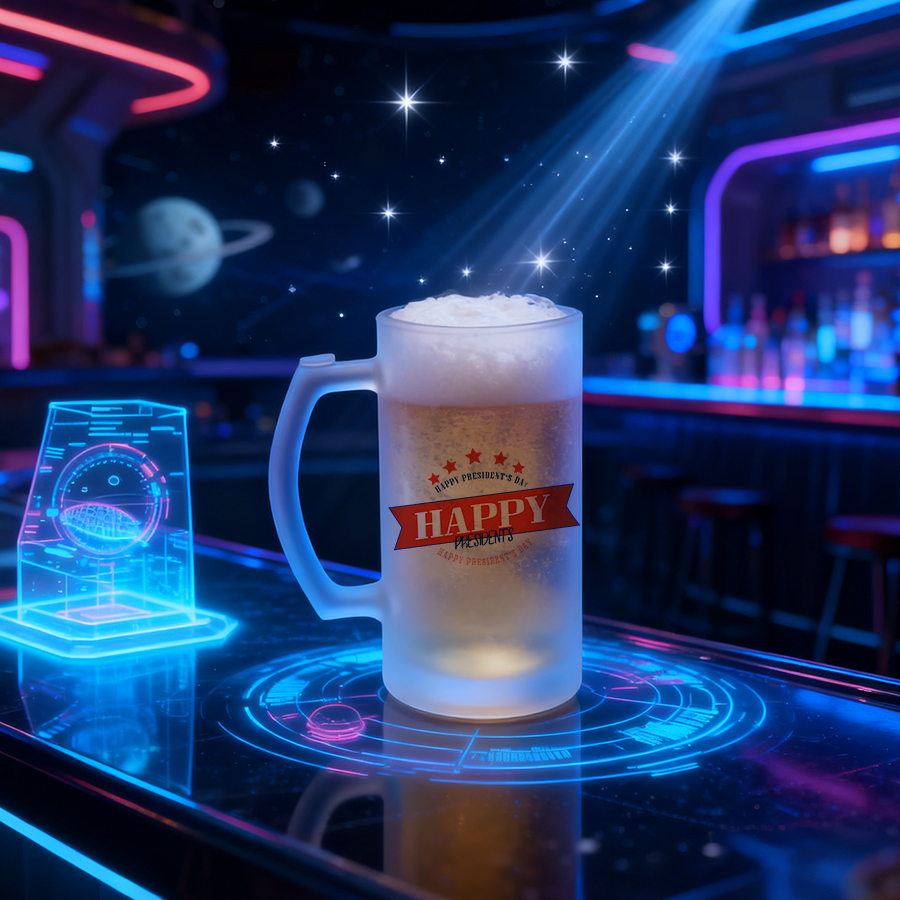 sublimation 16oz Glass Beer mug