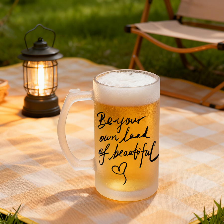 sublimation 16oz Glass Beer mug