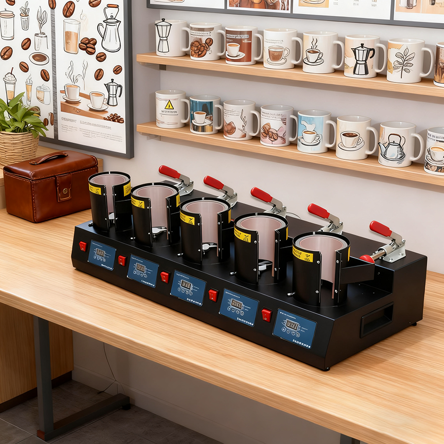 5 in 1 heat press mug machine