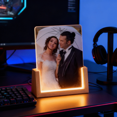 sublimation acrylic photo frame with led light