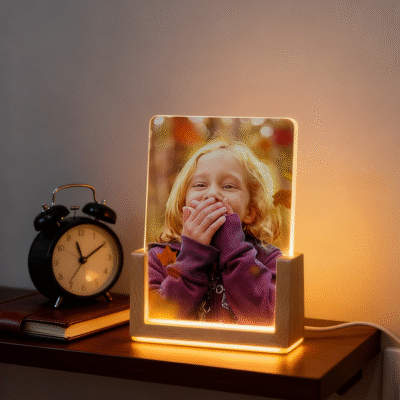 Custom Sublimation Acrylic Photo Frame with LED Light