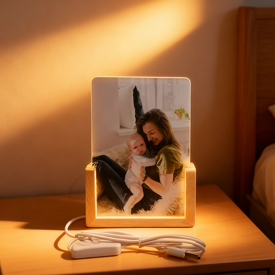 sublimation arcylic photo frame with led light