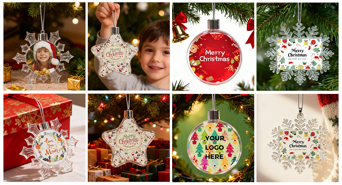 sublimation christmas ornaments