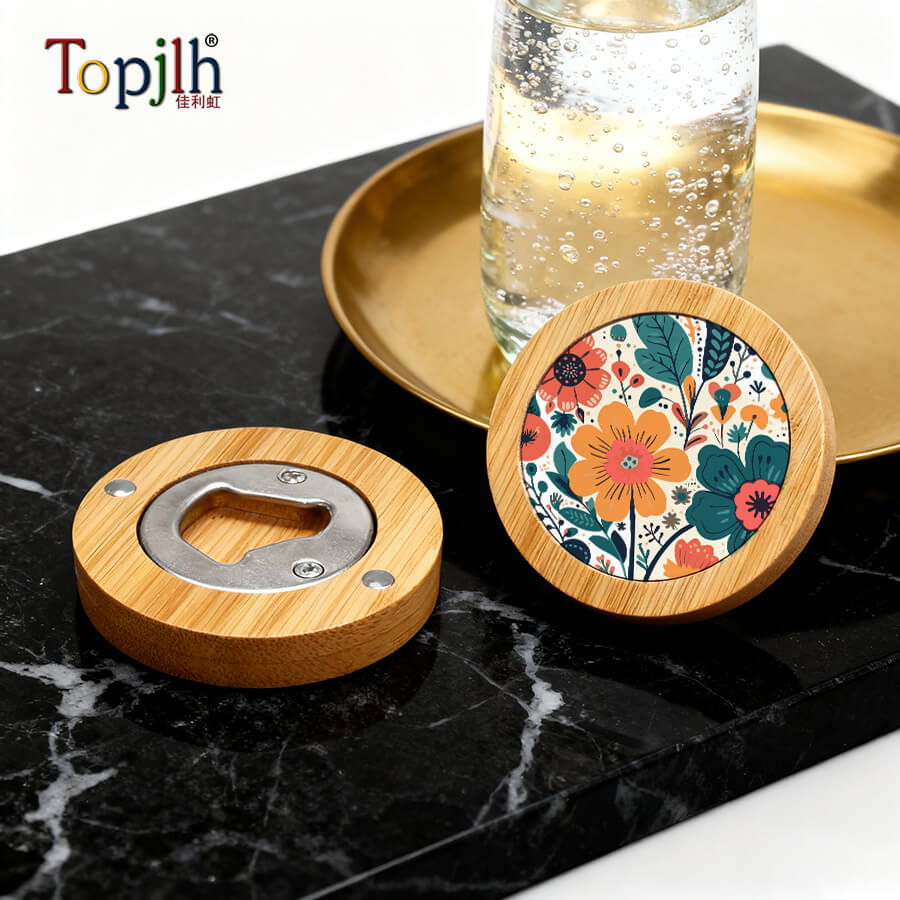 Sublimation Printed Bamboo Bottle Opener
