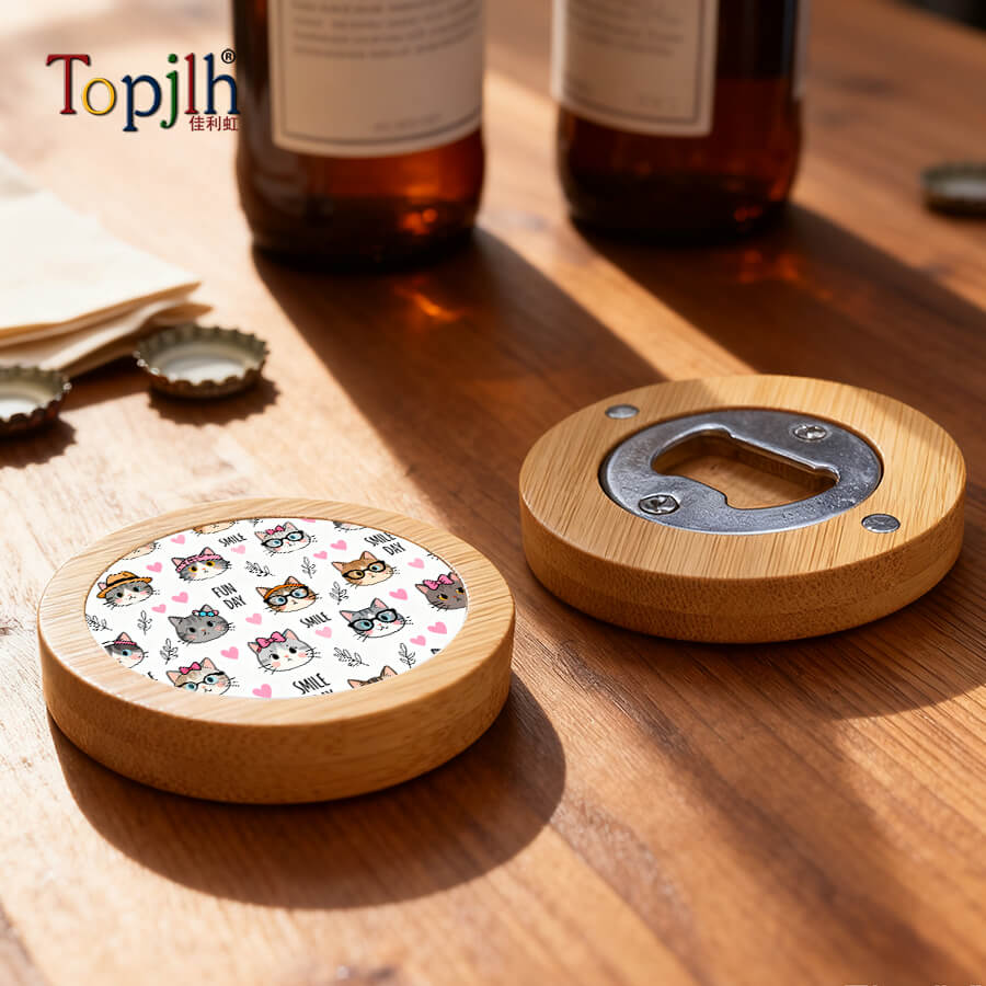 Custom Photo Bamboo Bottle Opener
