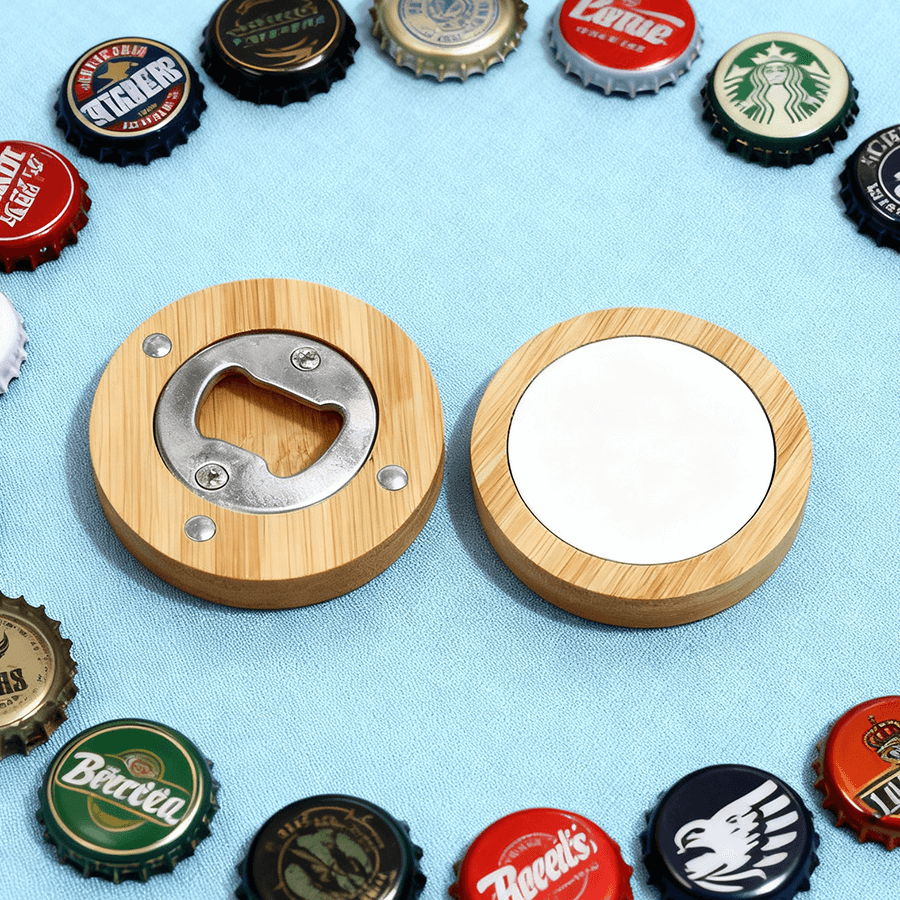 Custom Photo Bamboo Bottle Opener