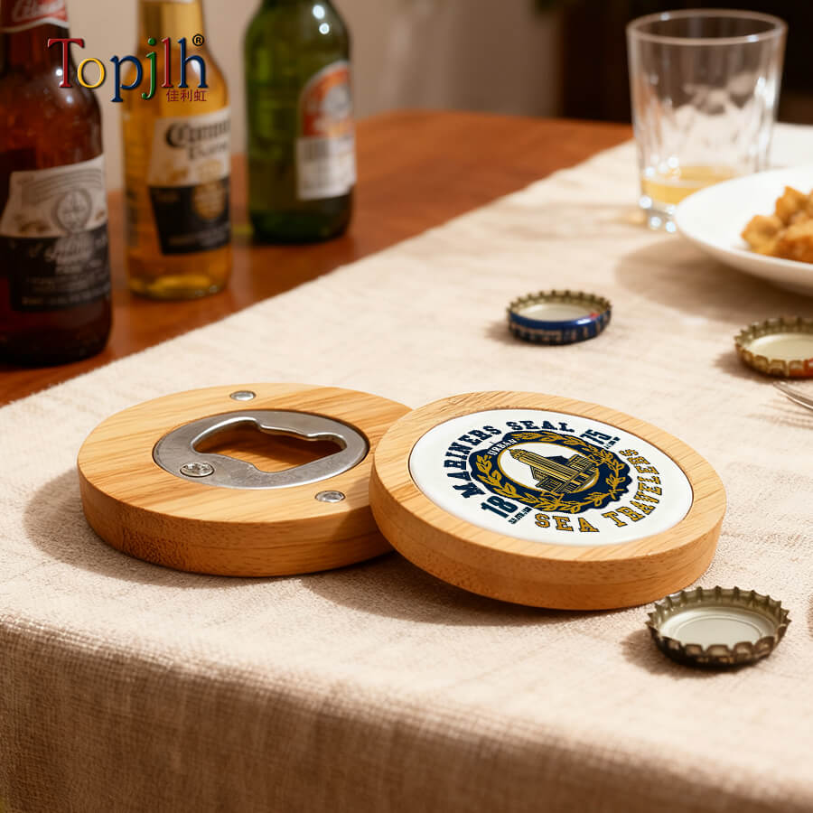 Custom Photo Bamboo Bottle Opener