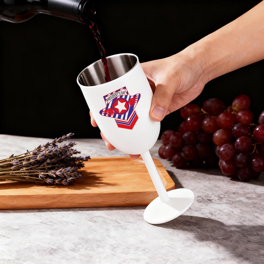 custom photo wine tumbler