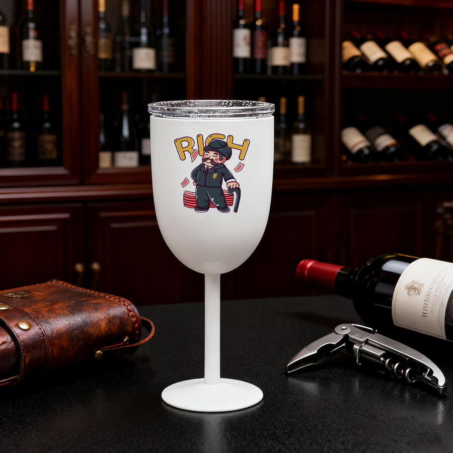 custom photo wine tumbler