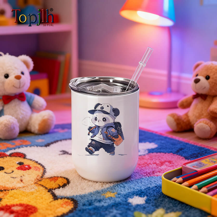 12oz Sublimation Tumbler with Clear Lid