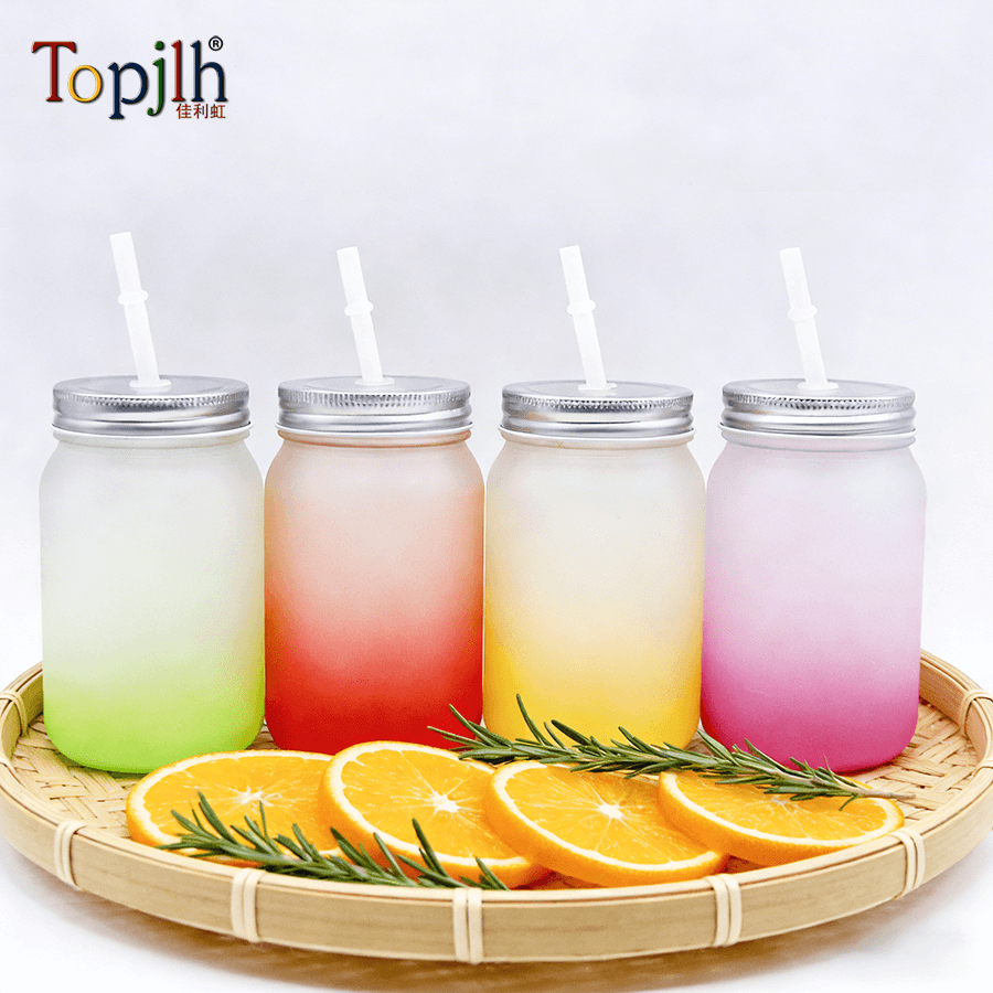 Sublimation printed Mason jars