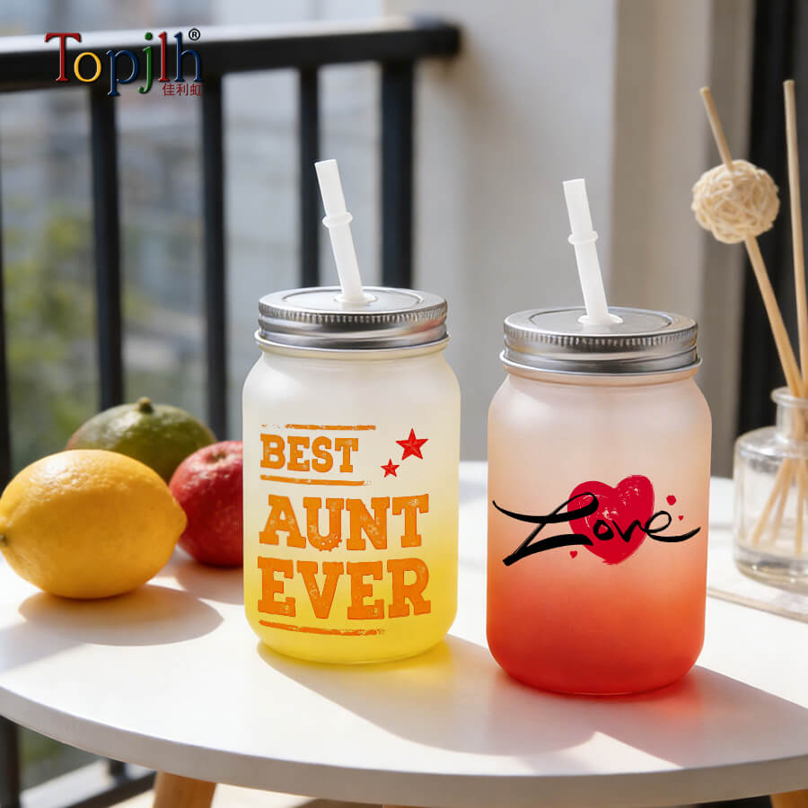 Heat transfer Mason jar custom