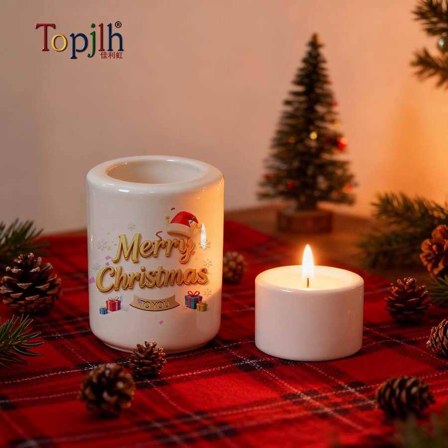 Durable Printed Ceramic Candle Holders