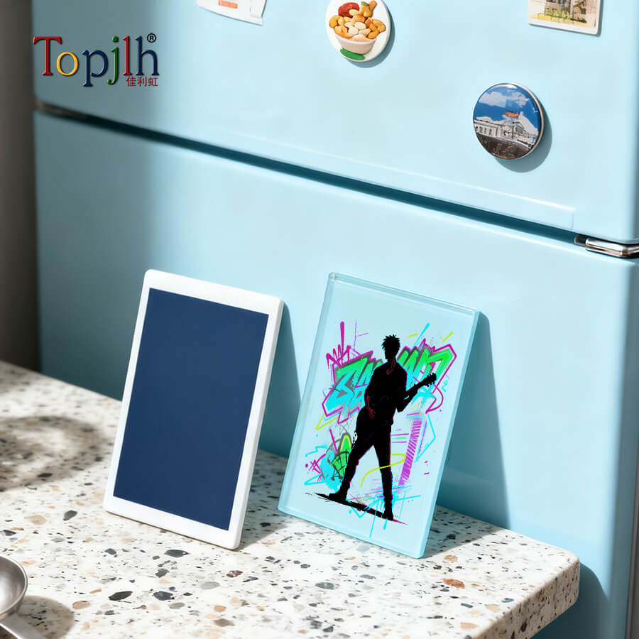 Sublimation Glass Fridge Magnets