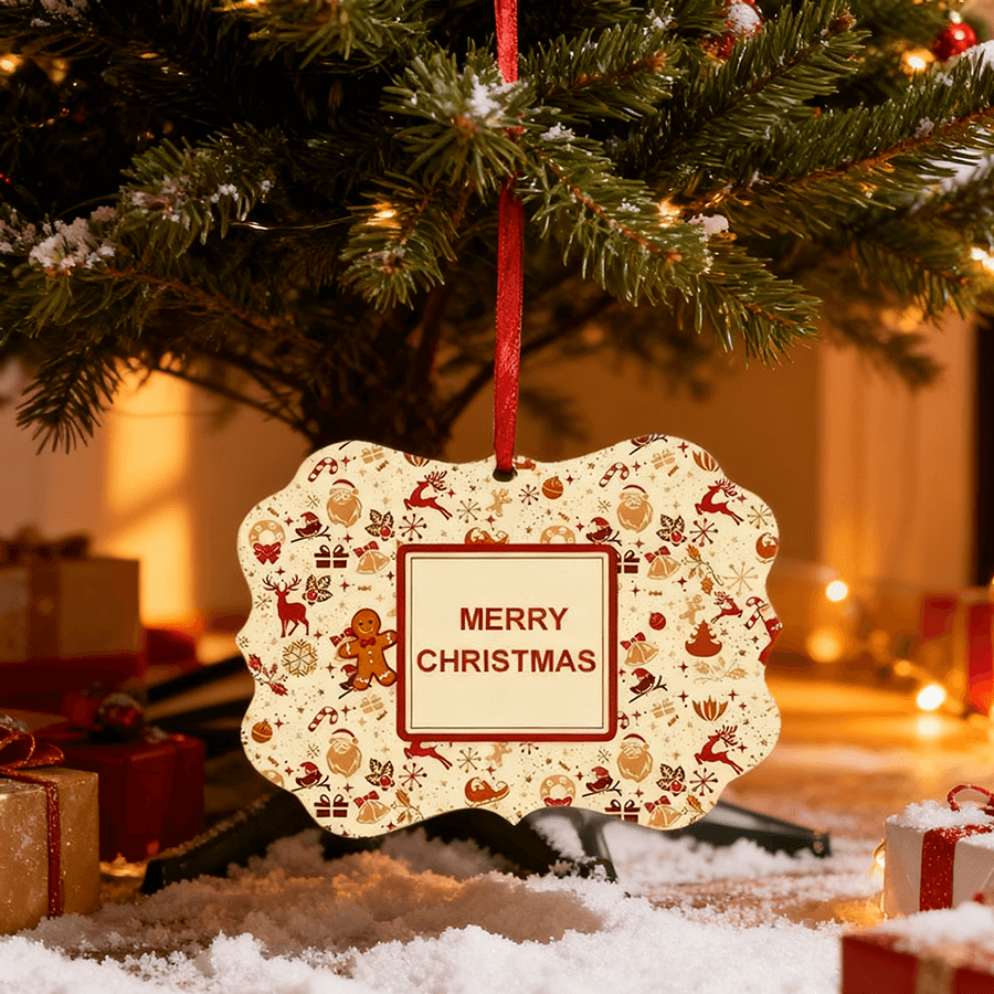 Sublimated Photo Christmas Tree Ornaments
