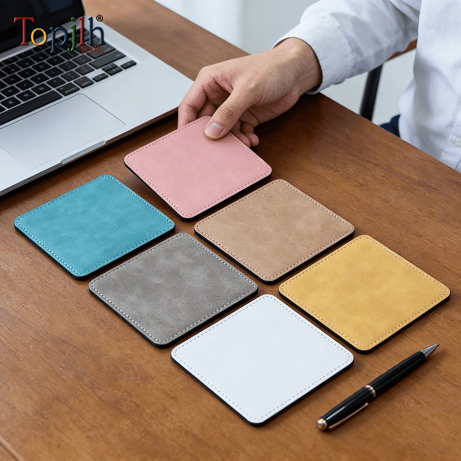 sublimation leather coaster