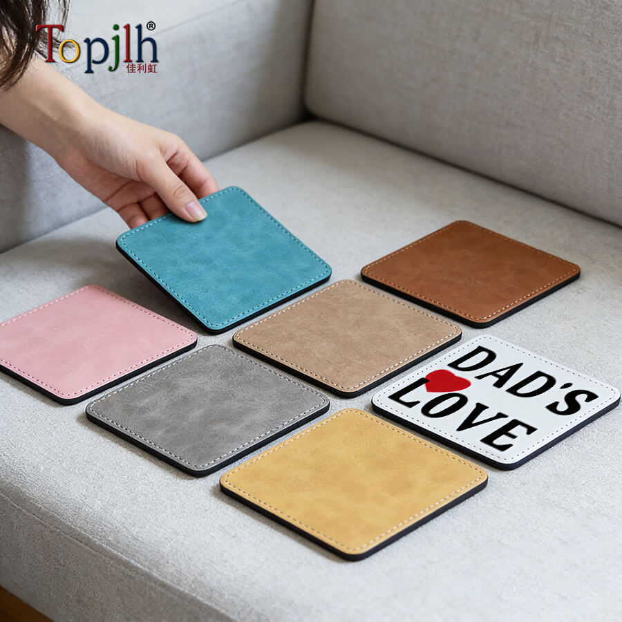 sublimation leather coaster