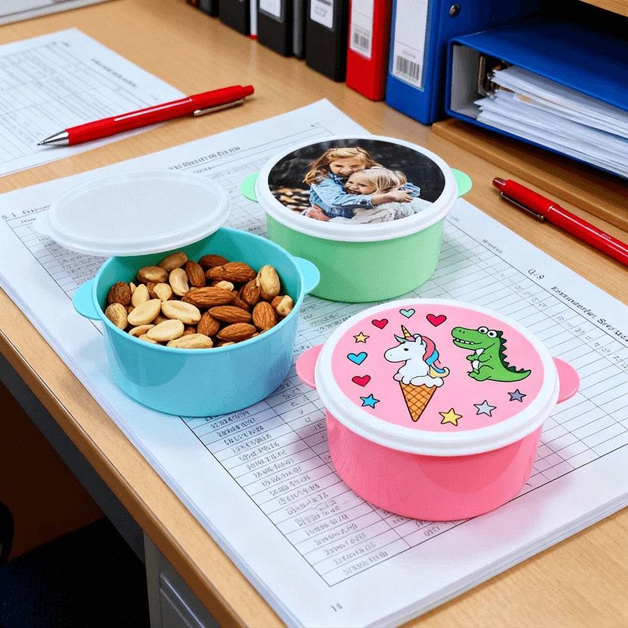 Personalized printed lunch container