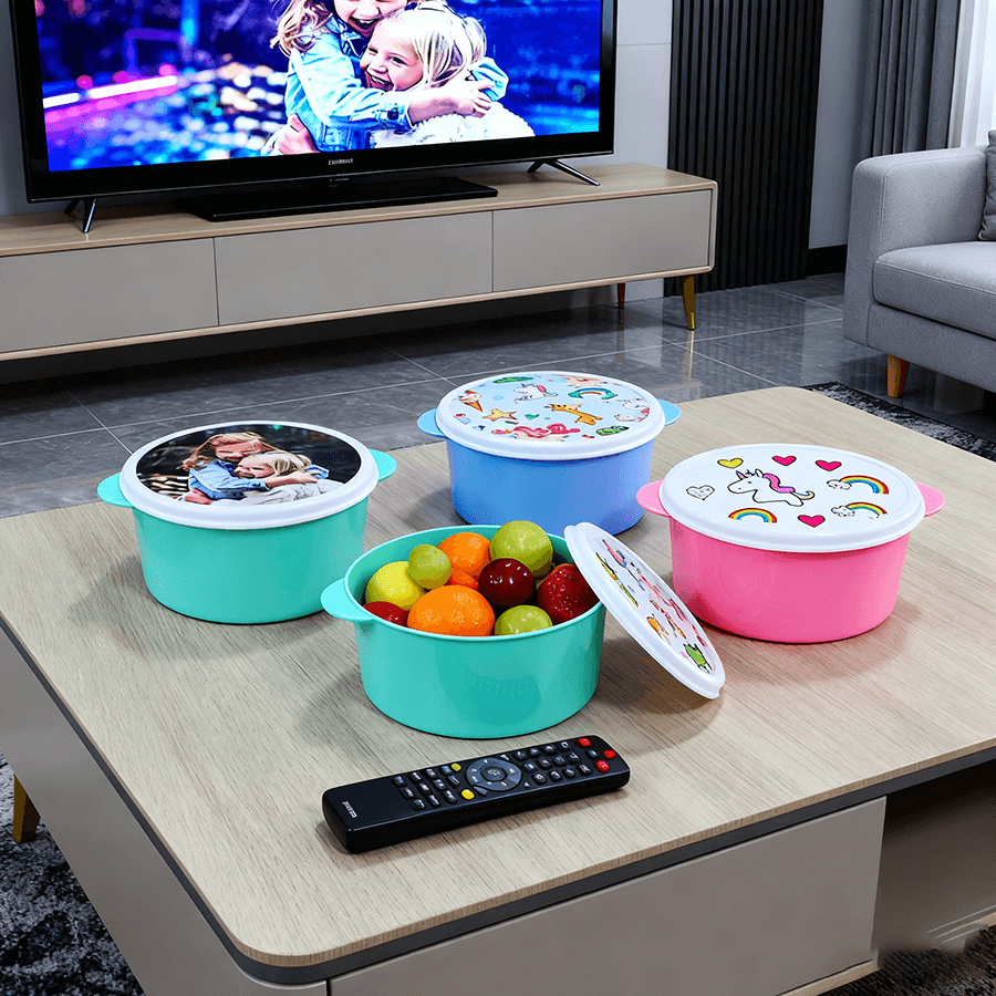 Personalized printed lunch container