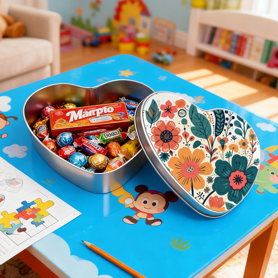 Personalized photo tin box