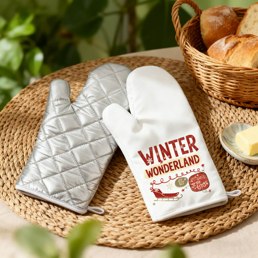 Sublimation heat resistant mitts