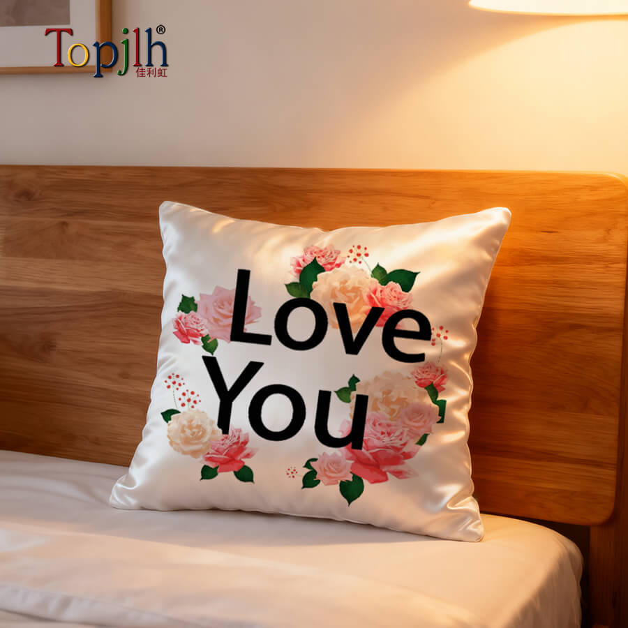 Premium promotional satin pillow customization