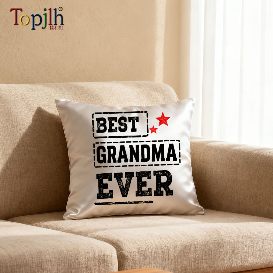 Custom dye-sublimation satin pillow